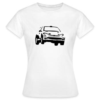 Rallye, Rallyeauto, Rennauto - Frauen T-Shirt - Weiß - Vorne - AI Model Female 172 dark (172cm)