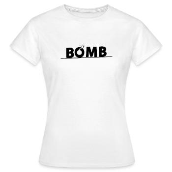Bombe - T-shirt Femme - blanc - Devant - AI Model Female 172 dark (172cm)