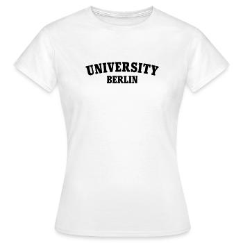 Université de Berlin - T-shirt Femme - blanc - Devant - AI Model Female 172 dark (172cm)