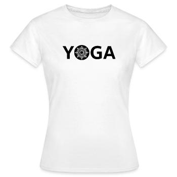 Éclat Nocturne Mandala - T-shirt Femme - blanc - Devant - AI Model Female 172 dark (172cm)