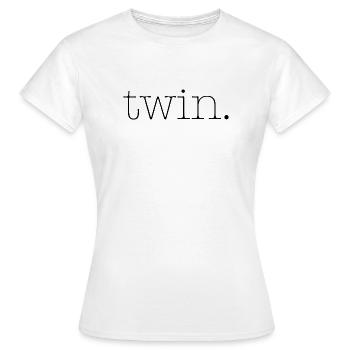 twin - Women's T-Shirt - white - Front - AI Model Female 172 dark (172cm)