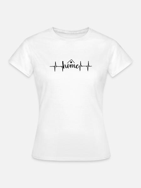 Home Herzschlag - Frauen T-Shirt - Weiß