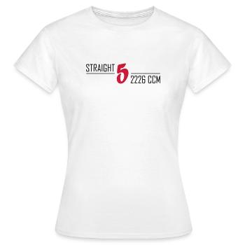 Straight Five - Frauen T-Shirt - Weiß - Vorne - AI Model Female 172 dark (172cm)