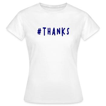 VIELEN DANK. DANKE. VIELEN DANK. JAHRESTAG. GEBURT. - Frauen T-Shirt - Weiß - Vorne - AI Model Female 172 dark (172cm)