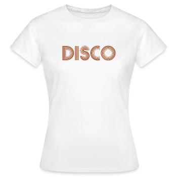 DISCO Boule disco dansante - T-shirt Femme - blanc - Devant - AI Model Female 172 dark (172cm)