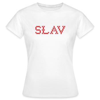 SLAV Slavic Folk Slawisch - Frauen T-Shirt - Weiß - Vorne - AI Model Female 172 dark (172cm)