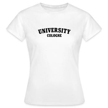 Université de Cologne - T-shirt Femme - blanc - Devant - AI Model Female 172 dark (172cm)