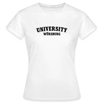 Université de Würzburg - T-shirt Femme - blanc - Devant - AI Model Female 172 dark (172cm)