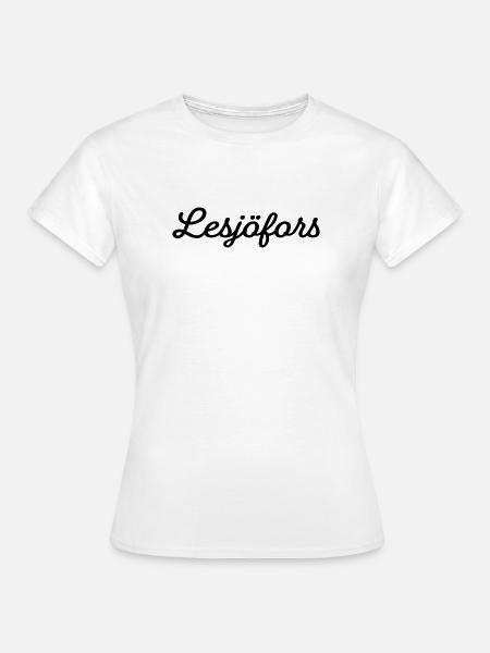 Lesjöfors noir - T-shirt Femme - blanc