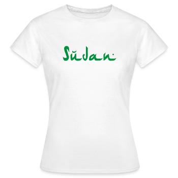 Sudan - Frauen T-Shirt - Weiß - Vorne - AI Model Female 172 dark (172cm)