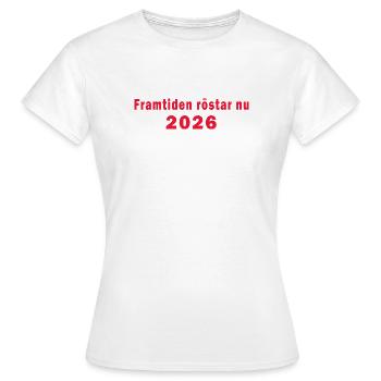 Les futurs votes maintenant Élections 2026 - T-shirt Femme - blanc - Devant - AI Model Female 172 dark (172cm)