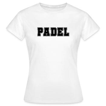 Padel Gras. - T-shirt Femme - blanc - Devant - AI Model Female 172 dark (172cm)