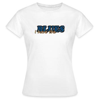 J’AI LE BLUES - T-shirt Femme - blanc - Devant - AI Model Female 172 dark (172cm)