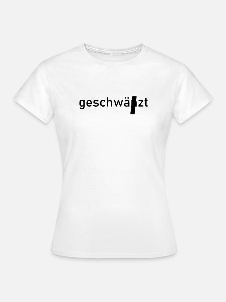 geschwärzt - Frauen T-Shirt - Weiß