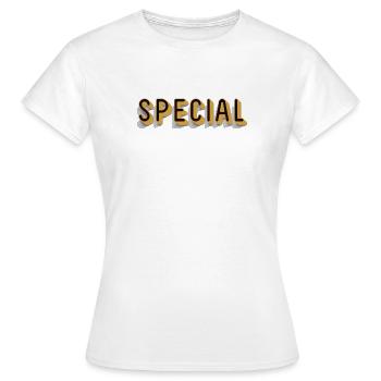Special Particularly Unique Name Special Diverse - Women's T-Shirt - white - Front - AI Model Female 172 dark (172cm)