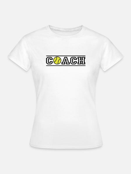 Tennis Coach - Frauen T-Shirt - Weiß