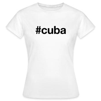 CUBA - T-shirt Femme - blanc - Devant - AI Model Female 172 dark (172cm)
