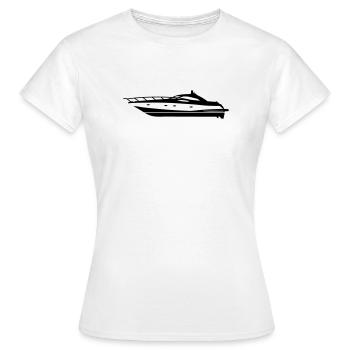 Yacht - T-shirt Femme - blanc - Devant - AI Model Female 172 dark (172cm)