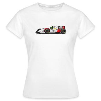 Voiture de course, voiture de course, course, voiture, voiture de sport - T-shirt Femme - blanc - Devant - AI Model Female 172 dark (172cm)