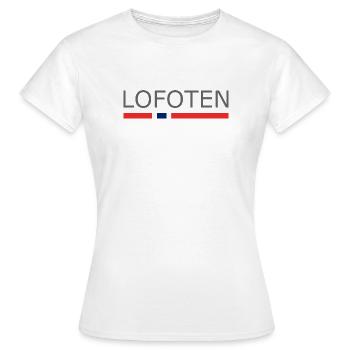 Lofoten - Norvège - Norvège - Norvège - T-shirt Femme - blanc - Devant - AI Model Female 172 dark (172cm)