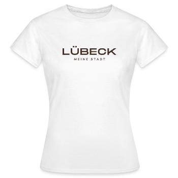 Lübeck - T-shirt Femme - blanc - Devant - AI Model Female 172 dark (172cm)