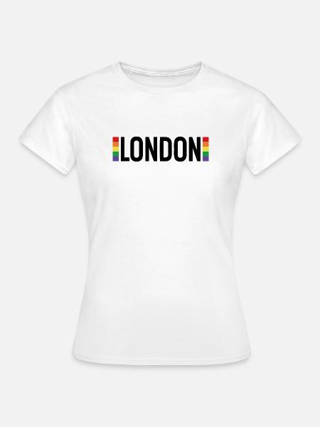 LONDON Urbaner Regenbogen - Frauen T-Shirt - Weiß