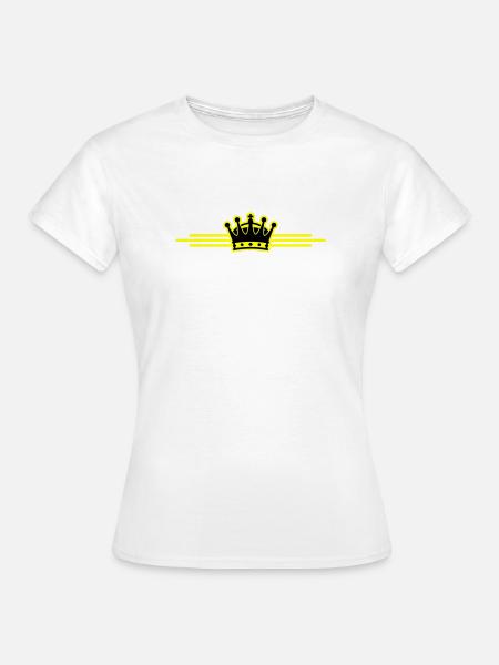 Krone Linie - Frauen T-Shirt - Weiß
