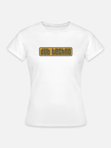 Dub Techno Retro Emblem - Frauen T-Shirt - Weiß