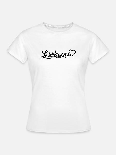 Leverkusen Herzschlag - Frauen T-Shirt - Weiß
