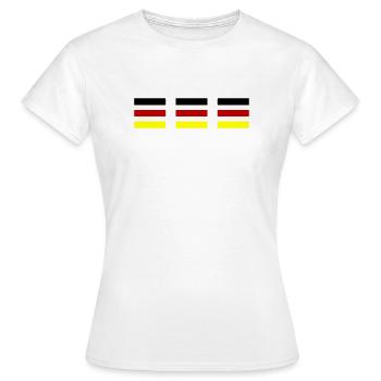 Drapeau Allemagne - T-shirt Femme - blanc - Devant - AI Model Female 172 dark (172cm)