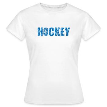 Hockey Eishockey - Women's T-Shirt - white - Front - AI Model Female 172 dark (172cm)