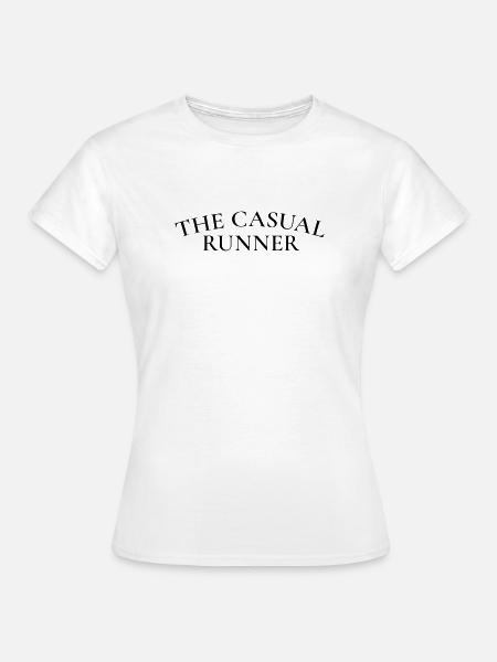 Der Casual Runner – Laufclub-Ästhetik - Frauen T-Shirt - Weiß