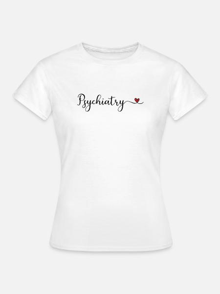 Psychiatrie-Herz - Frauen T-Shirt - Weiß