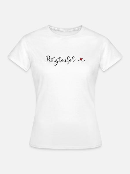 Putzteufel - Frauen T-Shirt - Weiß