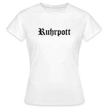 Lettrage Ruhrpott - T-shirt Femme - blanc - Devant - AI Model Female 172 dark (172cm)