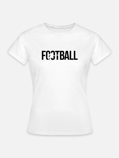 football - Frauen T-Shirt - Weiß