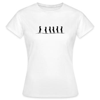 Erdmaennchen Gruppe - Frauen T-Shirt - Weiß - Vorne - AI Model Female 172 dark (172cm)
