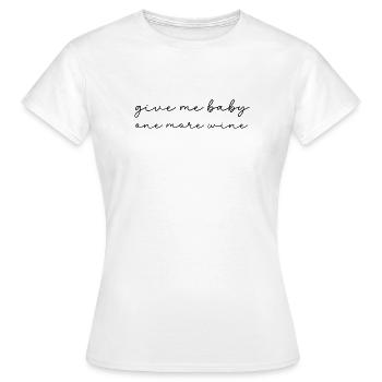 Rotwein Weißwein Rose Süß Lieblich - Frauen T-Shirt - Weiß - Vorne - AI Model Female 172 dark (172cm)