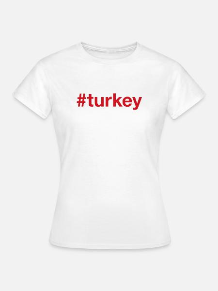 TURKEY Red - Frauen T-Shirt - Weiß