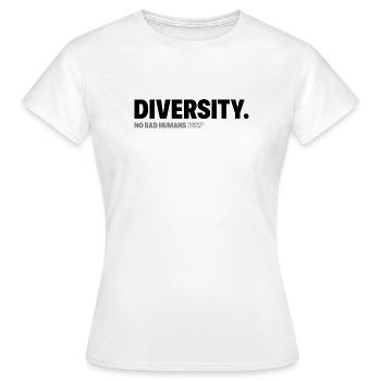 Diversité - T-shirt Femme - blanc - Devant - AI Model Female 172 dark (172cm)