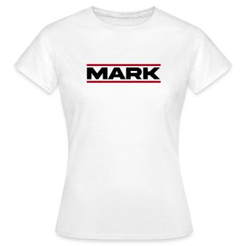 Mark Geschenk  - Frauen T-Shirt - Weiß - Vorne - AI Model Female 172 dark (172cm)