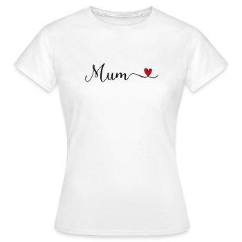 Mum - Frauen T-Shirt - Weiß - Vorne - AI Model Female 172 dark (172cm)