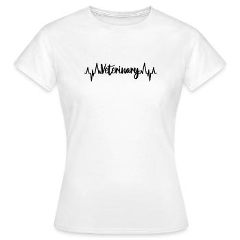 Veterinär Pulsschlag - Frauen T-Shirt - Weiß - Vorne - AI Model Female 172 dark (172cm)