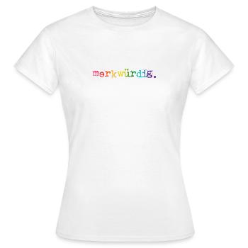 étrange. Rainbow - T-shirt Femme - blanc - Devant - AI Model Female 172 dark (172cm)