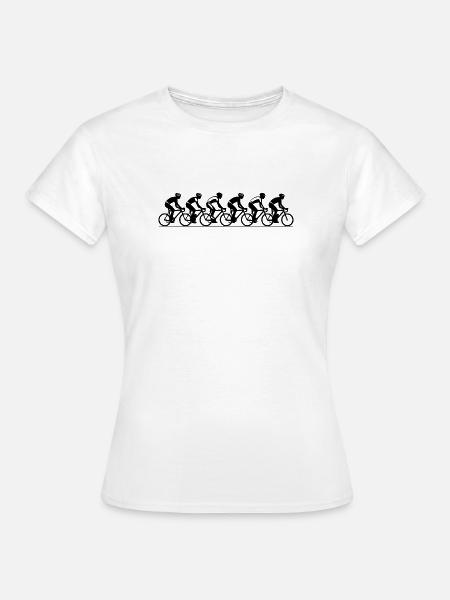 Radrennfahrer - Frauen T-Shirt - Weiß