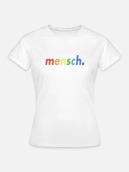 LGBT Menschen Mensch Regenbogen - Frauen T-Shirt - Weiß