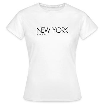 New York - T-shirt Femme - blanc - Devant - AI Model Female 172 dark (172cm)