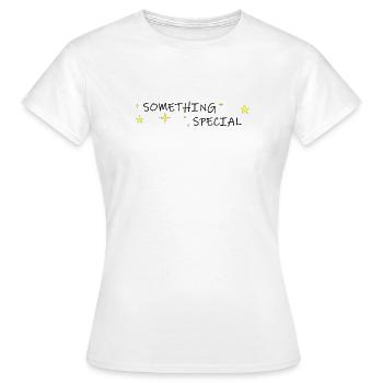 something special - Women's T-Shirt - white - Front - AI Model Female 172 dark (172cm)