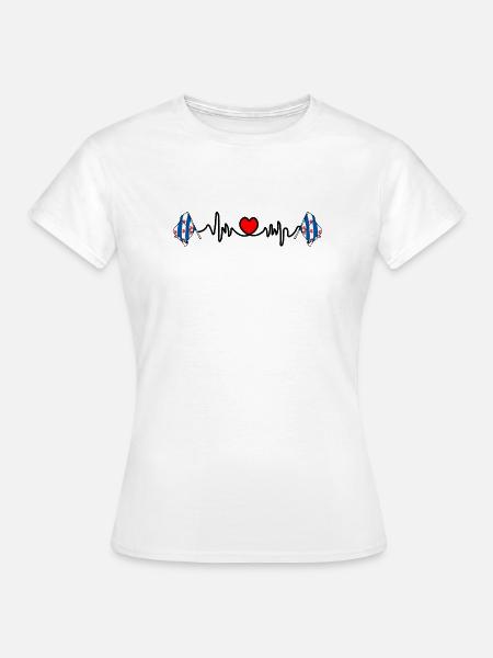 Herzfrequenz-Cardio für die Provinz Friesland - Frauen T-Shirt - Weiß