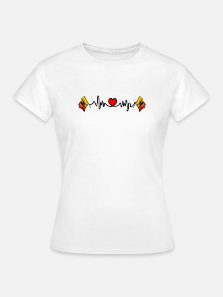 Herzfrequenz-Cardio für den Kanton Genf Schweiz - Frauen T-Shirt - Weiß